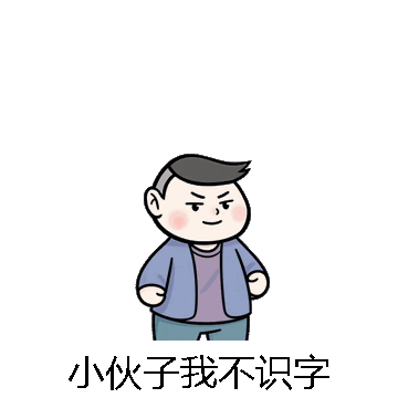 小伙子我不识字微信表情包在线制作