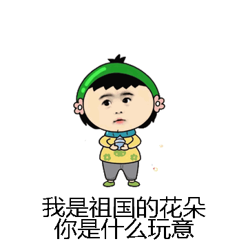 我是祖国的花朵你是什么玩意微信表情包在线制作